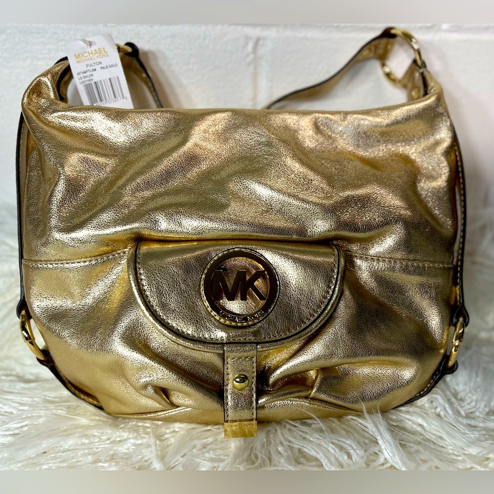 Michael Kors Gold Metallic Fulton
